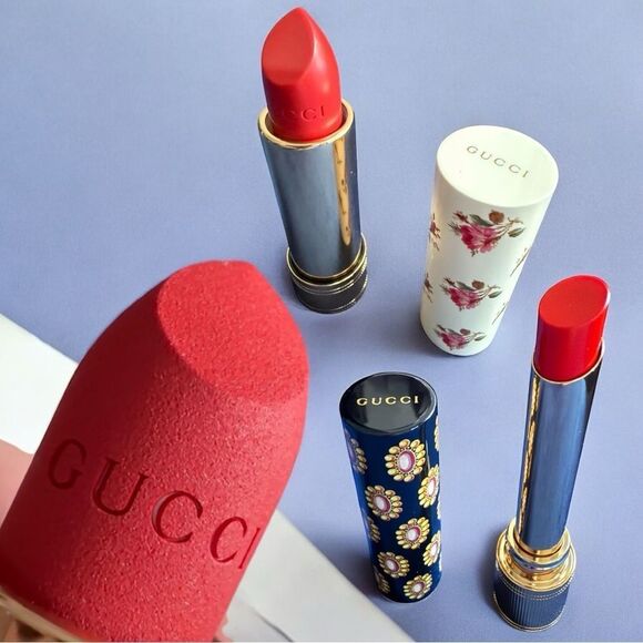 GUCCI GOLDIE RED LIPSTICK TRIO – LIMITED COLLECTOR’S SET | NEW & SEALED - Picture 7 of 17